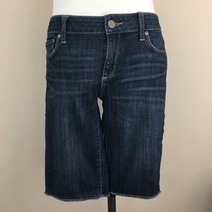 Paige Raw Hem Bermuda Shorts-Size 27